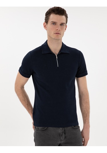 Pierre Cardin Erkek Lacivert Tişört 50302586-vr033 Lacivert