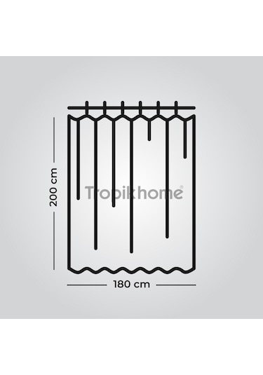 Bamboo Desenli Boru Hediyeli Banyo Perdesi Borusu Yeşil