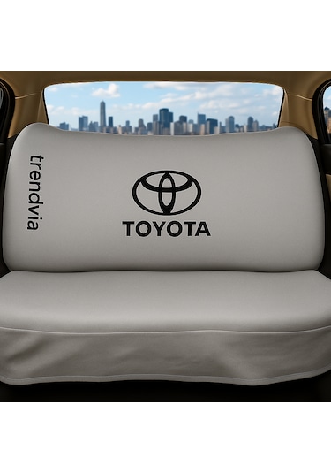 Toyota Uyumlu Ön Arka Koltuk Kılıfı Penye Servis Tipi Oto Koltuk Koruma Seti Gri