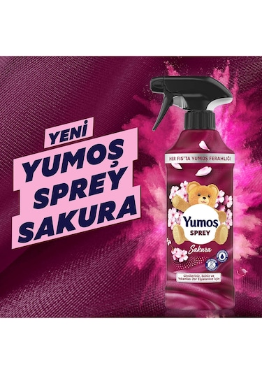Yumoş Sprey Amber + Sakura + Lilyum Sprey 3 x 450 ML