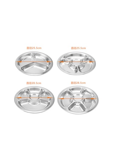 Homyl Okul Kantini Için 304 Paslanmaz Çelik Kesitli 28,5-cm-c Gümüş