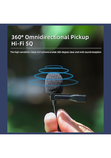 Xindoker Insta360 X4 İçin Mc490-x4 Kablosuz Lavalier Mikrofon, Yüksek Hassasiyet Ve Rüzgar Koruma Özellikli, Tip-c Bağlantılı Siyah