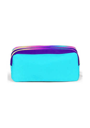 Coral High Kids Mor Rainbow Fermuarlı İki Bölmeli Kalem Çantası 12072