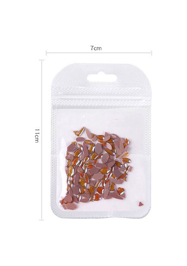 Samdoo 50 Adet Çeşitli Renkli Ab Pırlanta, Tırnak Süslemeleri, Düz Tabanlı Kristal Taşlar, 02 Numara