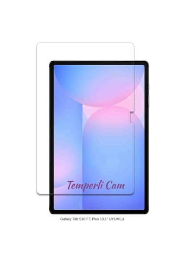Galaxy Tab S10 Fe Plus 13.1" Uyumlu Fuchsia Temperli Cam Tablet Ekran Koruyucu