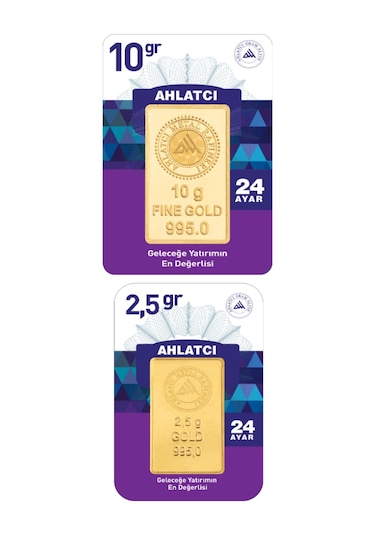 Ahlatcı Kuyumculuk 24 Ayar 12.5 Gram Külçe Altın