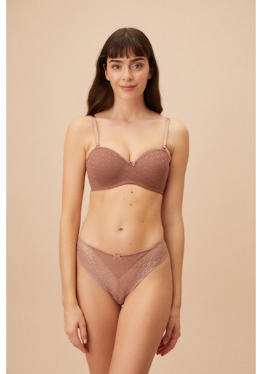 Suwen New Diana Straplez Sütyen Sw5665100 Vizon