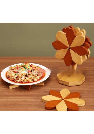 Spring Bir Ağaçyel Değirmeniısıyalıımıplacemat Kahverengi - Sarı