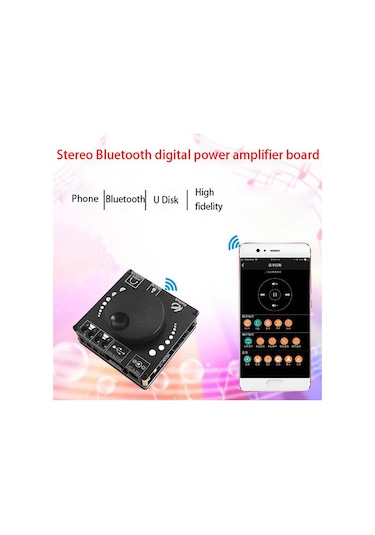 Hifi 50w+50w Xy-ap15h Stereo Bluetooth Dijital Amplifikatör Kartı Aux Usb-c Girişi