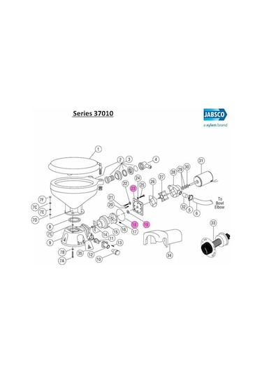 Jabsco 37018-0000 Wearplate Kit Düz Motorlu Tip