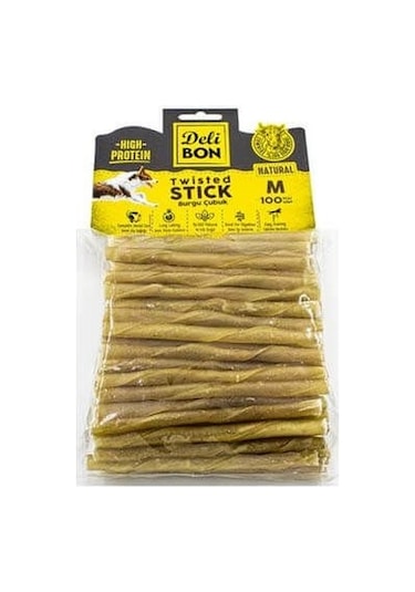 Delibon Deri Burgu Çubuk Orta Boy 100'lü Paket Naturel