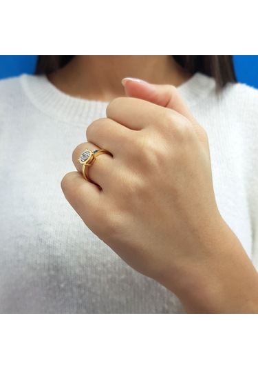 Lova Pırlanta Taşlı Büyük Eridu Yüzük - 1070193