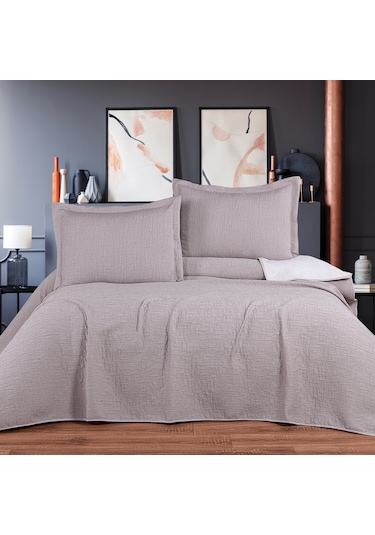 Schafer Home Basic Çift Kişilik Yatak Örtüsü Seti-bej