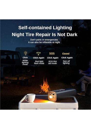 Jialan Kablosuz Lastik Şişirme Pompası 6000 Mah Elektrikli