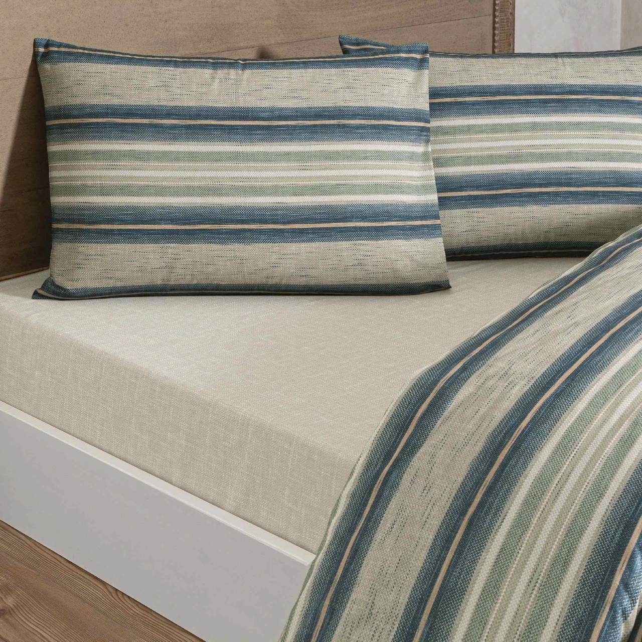 Taç Nores Ranforce Çift Kişilik Nevresim Takımı Mavi 000000001000051044 MAVI