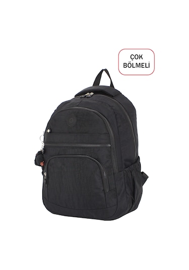 Dada Okul Sırt Çantası Siyah Ortaokul Lise Geniş İç Hacim Ortopedik Su Geçirmez Kumaş Siyah