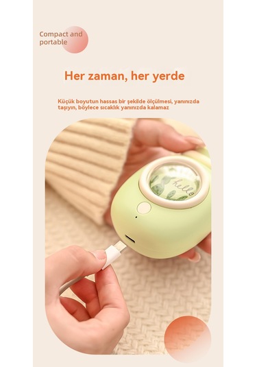 Eternal Luck Biberonlar İçin Şarj Edilebilir El Isıtıcısı Beyaz