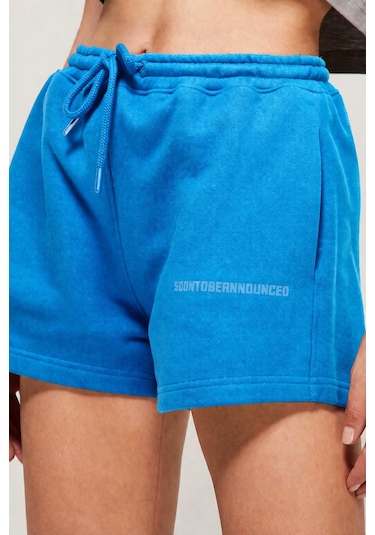 Soon To Be Announced Essentials Women's Short Kadın Pamuk Şort Mavi