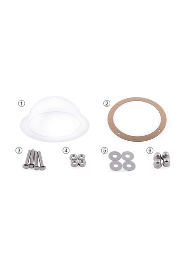 Dayanıklı Akrilik Kubbe Köpek Penceresi - Çit İçin Dışarıyı Görmeyi Sağlar Orijinal: Durable Acrylic Dome Dog Window For Fencing Allows Curious Pets