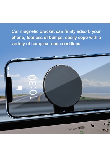 Tenfowee Mıknatıslı Araç İçi Telefon Tutucu - Alüminyum Alaşım Genişletilebilir Mavi