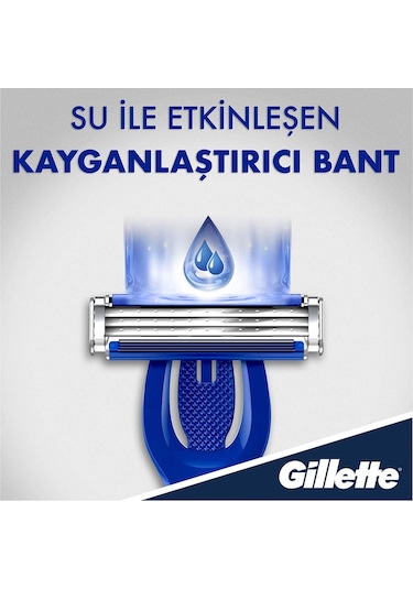 Gillette Blue3 Sensor Hybrid Tıraş Makinesi + Yedek Tıraş Bıçağı 9'lu