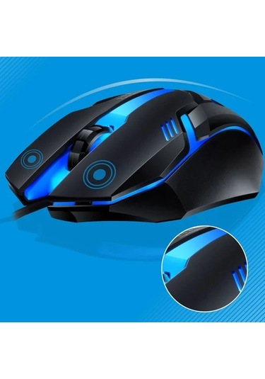 Techbloom Ergonomic Kablolu Klavye Ve Fare Kombosu Black Mekanik Hissi Pc Laptop Windows Mac İcin Diğer