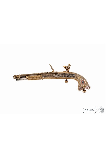 Denix Dekoratif Replika Çakmaklı Tabanca, İskoçya 1760