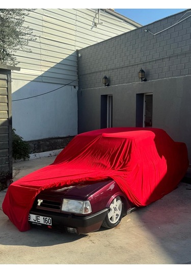 Tofaş Unıversal Kırmızı Penye Araç Brandası