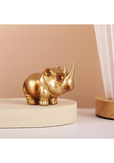 Suntek Gergedan Fil Su Aygırı Heykelciği 3 Parçalı Set 6cmx5cmx3cm