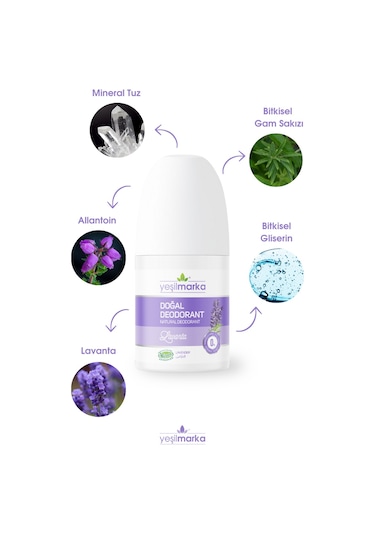 Yeşilmarka Lavanta Kokulu Doğal Roll-On Deodorant 50 ML