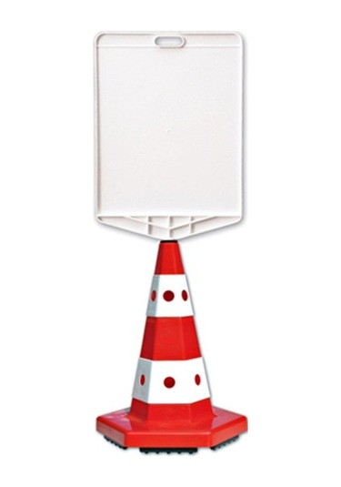 Klasik Kedi Gözlü Ağırlıklı Boş Levhalı Trafik Koni Seti Trafik D N11.275