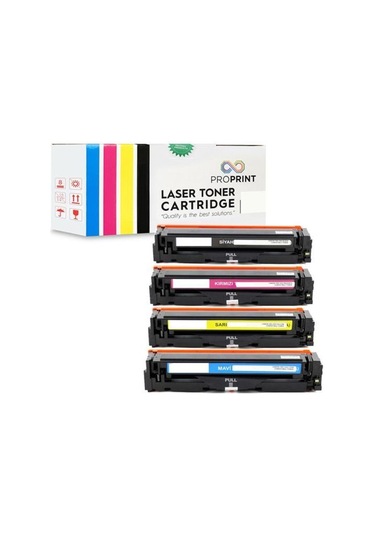 Proprint Hp 203X Cmyk Uyumlu Toner Seti 4 Renk M254Nw