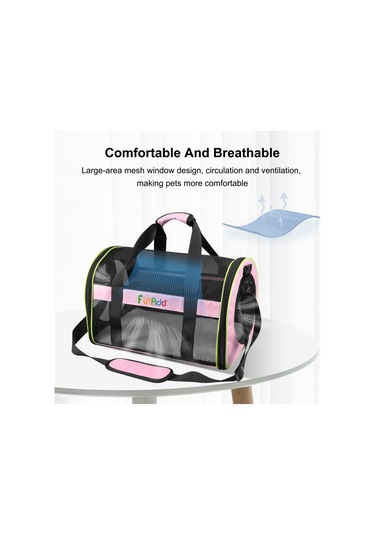 Cbtx Funadd Pet Seyahat Taşıma Çantası Omuz Katlanabilir Tote Çanta Pembe