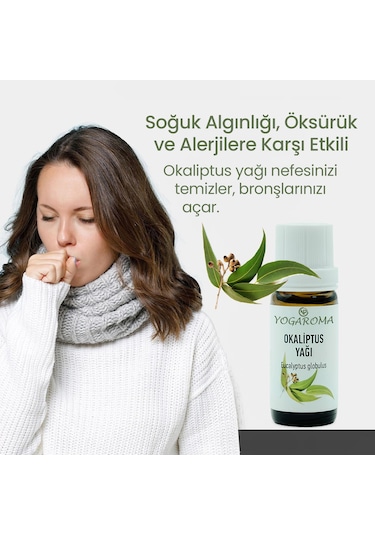 Npo Yogaroma Ferahlatıcı Aromaterapi 10ml Saf Ve Doğal Okaliptus Uçucu Yağ 10 ML