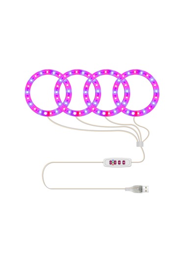 Led Bitki Büyüme Lambası Sukulent Bitki Dolgu Işığı Bitki Büyüme Lambası İç Mekan Saksı Bitkisi Bitki Lambası Zamanlama Karartma Işığı Çok Renkli