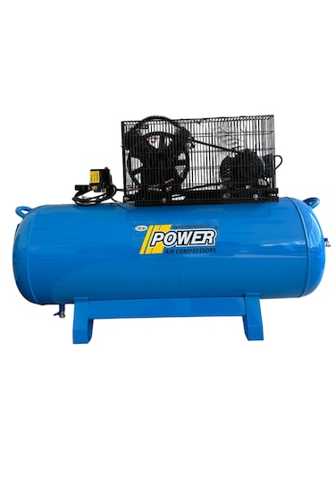 Power PV2065/200 - 3M 200 L Döküm Kafalı Pistonlu Kompresör 220 Volt Monofaze