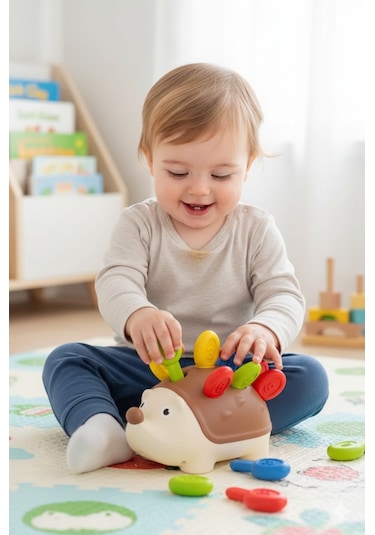 Renkli Kirpi Eğitici Bultak Zeka Oyunu