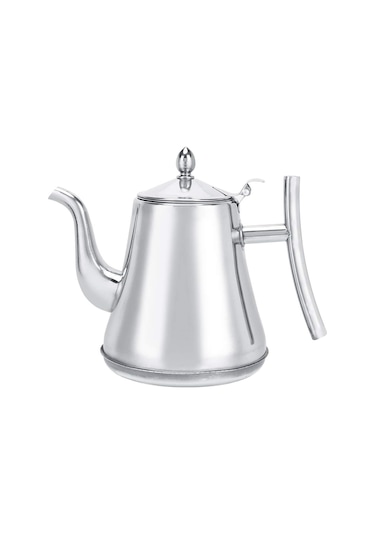 Çaydanlık, Uzun Saplı Paslanmaz Çelik Su Isıtıcısı, Demlikli Blooming Ve Yapraklı El Yapımı Su Isıtıcısı, Ev Kullanımı, Otel, Restoran 1,2 L