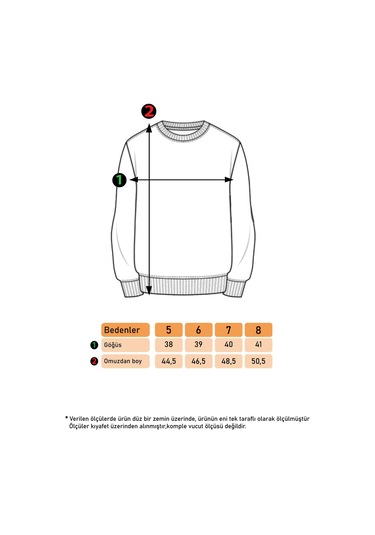 Toontoy Kız Çocuk Baskılı Sweatshirt Açık Lila