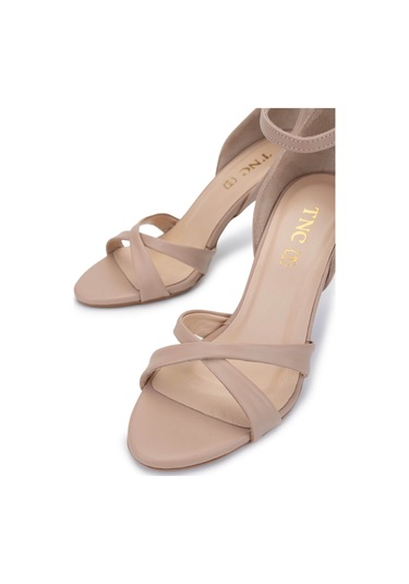 Tamer Tanca Kadın Vegan Bej Topuklu Ayakkabı 886 2006 Bn Ayk Y25 Nude Nude