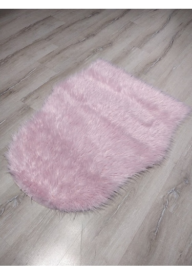 Yamalıhome Peluş Halı Apost Pembe 75x100cm Post Halı