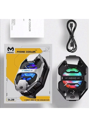 -2 Derece Turbo Telefon Soğutucu Fan Oyun Yayıncı Youtuber İçin Telefon Soğutucu Memo
