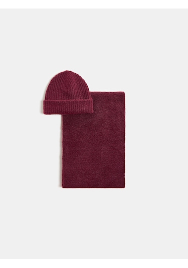 Dilvin A003 Atkı Bere Takımı-bordo Bordo