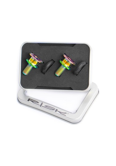 Titanyum Allyüminyum Bisiklet Krank Somunu M8 15mm Su Geçirmez Yuvarlak Delik Ayna Somunu Renkli Yeni Model Çok Renkli Çok Renkli