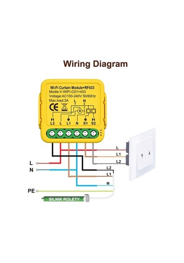 Dancemonkey Wifi Perde Modülü Graffiti Anahtar Açma/kapama Vw Kablosuz Kontrol