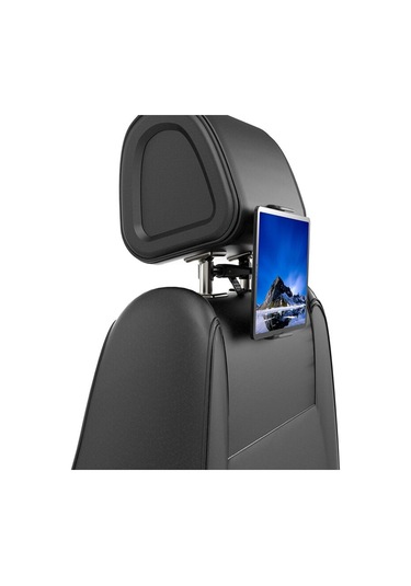 Askılı Araba Baş Desteği Tablet Tutucu, Siyah 2'si 1 Arada Diğer