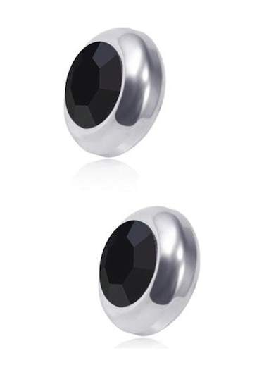 Siyah Kadın Küpe Kişilik Dekoratif Hip Hop Köpüklü Mavi Rhinestone Unisex Tarzı Küpe Takı Aksesuarları Siyah