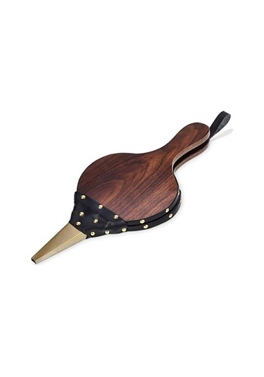 Yuntech01 Küçük Boy Ahşap-deri Ateşlik Fırçası, Mangal Ve Ofis İçin Hava Blowerı Çok Renkli