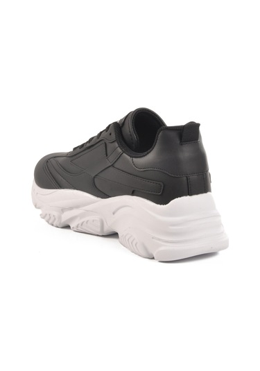 Siyah Beyaz Bağcıklı Kadın Sneaker Drk171 G Siyah-beyaz