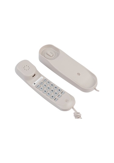 Moveevo Masaüstü/duvar Tipi Otel İş Telefonu - Kaymazsız, Telefon Hattı Beslemeli, Kompakt Abs Beyaz Diğer